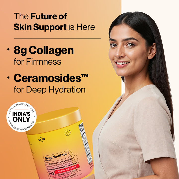 Skin: Youthful with Marine Collagen & Ceramosides™